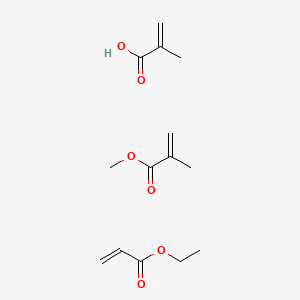 molecular formula C14H22O6 B1584678 Ethyl prop-2-enoate;methyl 2-methylprop-2-enoate;2-methylprop-2-enoic acid CAS No. 25133-97-5