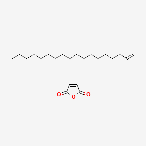 molecular formula C22H38O3 B1584679 2,5-Furandione, polymer with 1-octadecene CAS No. 25266-02-8
