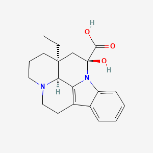 molecular formula C20H24N2O3 B1584682 （3α，14β，16α）-14,15-二氢-14-羟基乌尔布那明-14-羧酸 CAS No. 28152-73-0