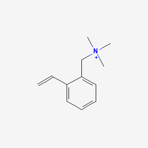molecular formula C12H18N+ B1584686 Trimethyl(vinylbenzyl)ammonium chloride CAS No. 26616-35-3