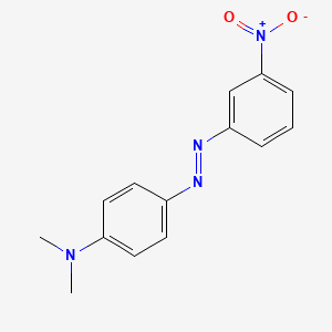molecular formula C14H14N4O2 B1584699 3'-Nitro-4-dimethylaminoazobenzene CAS No. 3837-55-6