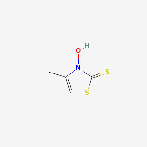 molecular formula C4H5NOS2 B1584717 3-Hydroxy-4-methyl-2(3H)-thiazolethione CAS No. 49762-08-5