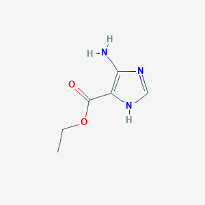 molecular formula C6H9N3O2 B1584718 Ethyl 4-amino-1H-imidazole-5-carboxylate CAS No. 21190-16-9