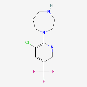 molecular formula C11H13ClF3N3 B1584725 1-[3-Chloro-5-(trifluoromethyl)pyridin-2-yl]-1,4-diazepane CAS No. 231953-40-5