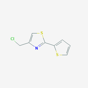 molecular formula C8H6ClNS2 B1584741 4-(Chloromethyl)-2-(2-thienyl)-1,3-thiazole CAS No. 54679-16-2