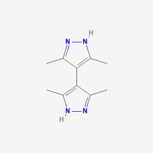 molecular formula C10H14N4 B1584742 3,3',5,5'-Tetramethyl-1H,1'H-4,4'-bipyrazole CAS No. 4054-67-5
