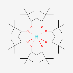 molecular formula C44H80HfO8 B1584748 hafnium;tetrakis(2,2,6,6-tetramethylheptane-3,5-dione) CAS No. 63370-90-1