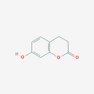 molecular formula C9H8O3 B1584768 7-Hydroxychroman-2-one CAS No. 5631-67-4