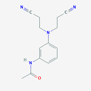 molecular formula C14H16N4O B1584777 N-(3-(Bis(2-cyanoethyl)amino)phenyl)acetamide CAS No. 21678-64-8