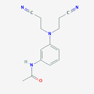 molecular formula C14H16N4O B1584777 N-[3-[bis(2-cyanoethyl)amino]phenyl]acetamide CAS No. 21678-64-8