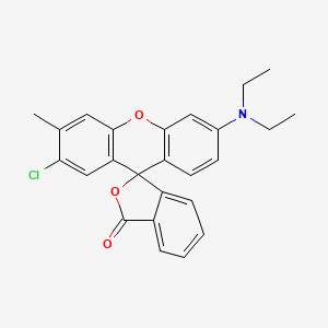Spiro(isobenzofuran-1(3H),9'-(9H)xanthen)-3-one, 2'-chloro-6'-(diethylamino)-3'-methyl-