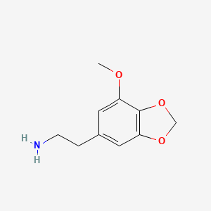molecular formula C10H13NO3 B1584781 7-Methoxy-1,3-benzodioxole-5-ethanamine CAS No. 23693-38-1