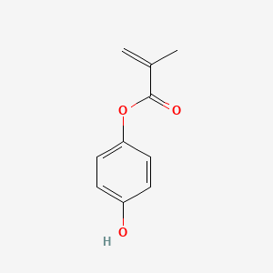 molecular formula C10H10O3 B1584794 2-丙烯酸，2-甲基-，4-羟基苯酯 CAS No. 31480-93-0