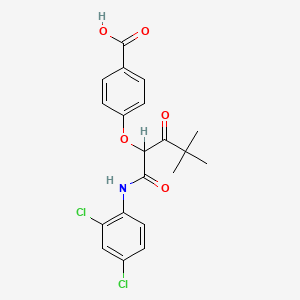 Benzoic acid, 4-[1-[[(2,4-dichlorophenyl)amino]carbonyl]-3,3-dimethyl-2-oxobutoxy]-