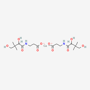 molecular formula C18H32CaN2O10 B1584808 Calcium Pantothenate, Racemic CAS No. 63409-48-3