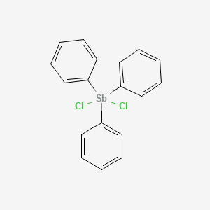 molecular formula C18H15Cl2S B1584815 Triphenylantimony dichloride CAS No. 594-31-0