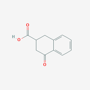 molecular formula C11H10O3 B1584836 4-Oxo-1,2,3,4-tetrahydronaphthalene-2-carboxylic acid CAS No. 6566-40-1