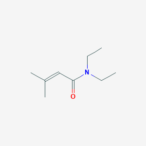 molecular formula C9H17NO B1584837 N,N-diethyl-3-methylbut-2-enamide CAS No. 5411-63-2