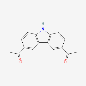 molecular formula C16H13NO2 B1584842 1-(6-Acetyl-9H-carbazol-3-yl)-ethanone CAS No. 3403-70-1