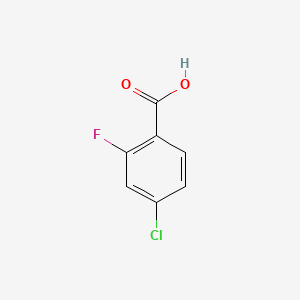 molecular formula C7H4ClFO2 B1584855 4-Chloro-2-fluorobenzoic acid CAS No. 446-30-0