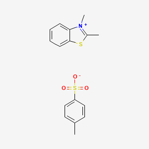 molecular formula C16H17NO3S2 B1584868 2,3-二甲基苯并噻唑鎓对甲苯磺酸盐 CAS No. 2654-52-6