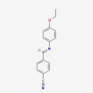 molecular formula C16H14N2O B1584870 4'-Cyanobenzylidene-4-ethoxyaniline CAS No. 34128-02-4