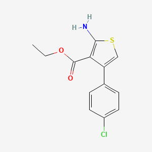 molecular formula C13H12ClNO2S B1584871 Ethyl 2-amino-4-(4-chlorophenyl)thiophene-3-carboxylate CAS No. 65234-09-5