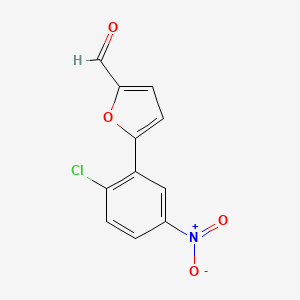 molecular formula C11H6ClNO4 B1584872 5-(2-Chloro-5-nitrophenyl)furan-2-carbaldehyde CAS No. 329222-78-8