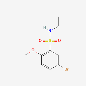 molecular formula C9H12BrNO3S B1584893 5-bromo-N-ethyl-2-methoxybenzenesulfonamide CAS No. 717892-29-0
