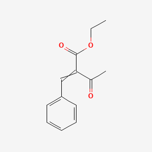 molecular formula C13H14O3 B1584897 Ethyl 2-benzylidene-3-oxobutanoate CAS No. 620-80-4