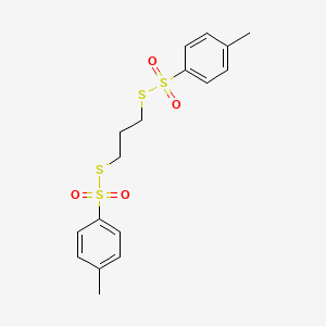 molecular formula C17H20O4S4 B1584901 S-(3-(((4-甲苯基)(二氧化)硫代)硫代)丙基) 4-甲苯苯磺硫代酸酯 CAS No. 3866-79-3