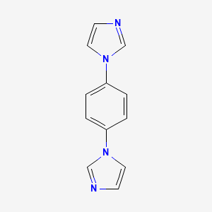 molecular formula C12H10N4 B1584908 1,4-Di(1H-imidazol-1-yl)benzene CAS No. 25372-07-0