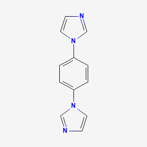 molecular formula C12H10N4 B1584908 1H-Imidazole, 1,1'-(1,4-phenylene)bis- CAS No. 25372-07-0