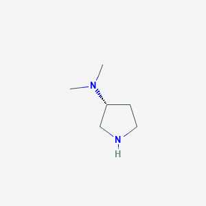 molecular formula C6H14N2 B158491 (R)-3-Dimethylaminopyrrolidine CAS No. 132958-72-6