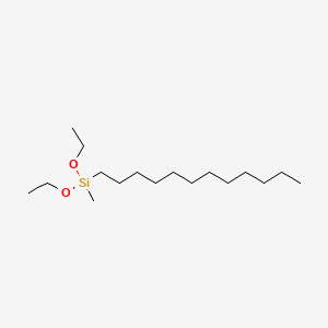 molecular formula C17H38O2Si B1584931 Silane, dodecyldiethoxymethyl- CAS No. 60317-40-0