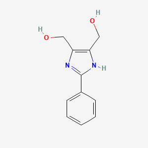 molecular formula C11H12N2O2 B1584932 1H-Imidazole-4,5-dimethanol, 2-phenyl- CAS No. 61698-32-6