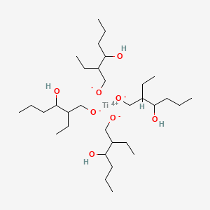 molecular formula C32H68O8Ti B1584934 Titanium, tetrakis(2-ethyl-1,3-hexanediolato)- CAS No. 5575-43-9