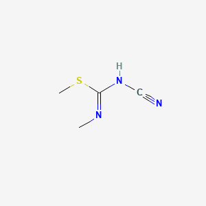 molecular formula C4H7N3S B1584939 1-Cyano-2,3-dimethylisothiourea CAS No. 5848-24-8