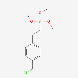 B1584940 Silane, [2-[3(or 4)-(chloromethyl)phenyl]ethyl]trimethoxy- CAS No. 68128-25-6