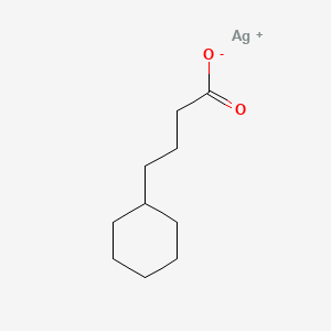 molecular formula C10H18AgO2 B1584943 4-Cyclohexylbutanoic acid;silver CAS No. 62638-04-4