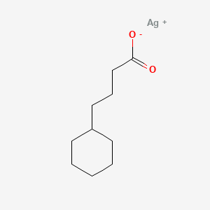 molecular formula C10H17AgO2 B1584943 Silver cyclohexanebutyrate CAS No. 62638-04-4