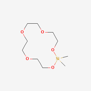 molecular formula C10H22O5Si B1584946 2,2-Dimethyl-1,3,6,9,12-pentaoxa-2-silacyclotetradecane CAS No. 70851-49-9