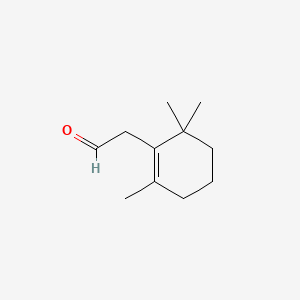 molecular formula C11H18O B1584958 2,6,6-Trimethyl-1-cyclohexene-1-acetaldehyde CAS No. 472-66-2