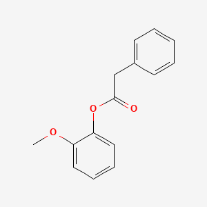 molecular formula C15H14O3 B1584960 Guaiacyl phenylacetate CAS No. 4112-89-4
