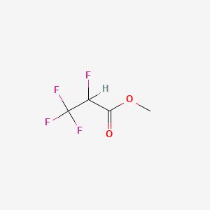 molecular formula C4H4F4O2 B1584978 Methyl 2,3,3,3-tetrafluoropropionate CAS No. 382-93-4