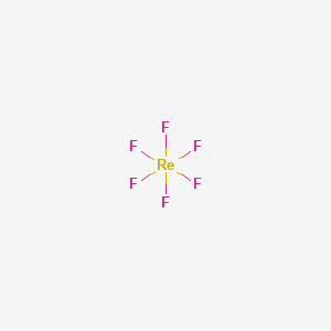 molecular formula F6Re-6 B158499 Rhenium hexafluoride CAS No. 10049-17-9