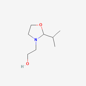 molecular formula C8H17NO2 B1585018 3-Oxazolidineethanol, 2-(1-methylethyl)- CAS No. 28770-01-6