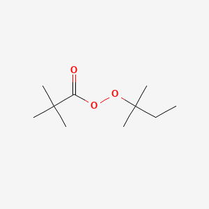 molecular formula C10H20O3 B1585022 Propaneperoxoic acid, 2,2-dimethyl-, 1,1-dimethylpropyl ester CAS No. 29240-17-3