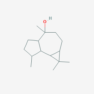 molecular formula C15H26O B158503 1,1,4,7-tetramethyl-2,3,4a,5,6,7,7a,7b-octahydro-1aH-cyclopropa[e]azulen-4-ol CAS No. 489-41-8