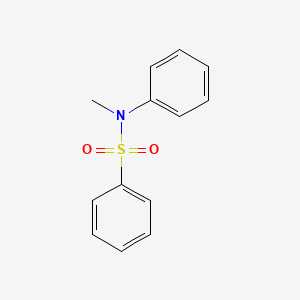 molecular formula C13H13NO2S B1585033 N-Methyl-N-phenylbenzenesulfonamide CAS No. 90-10-8